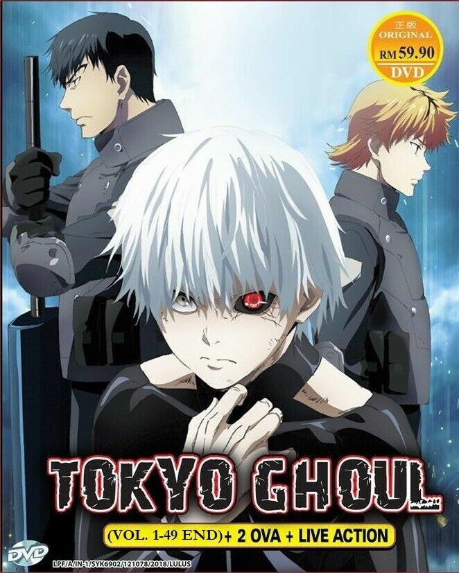 Anime Tokyo Ghoul Complete Season 1 - 4 + 2 Ova + Movie ENGLISH DVD Box Set