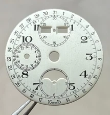 DIAL ETA VALJOUX 7751 AUTOMATIC CHRONOGRAPH Ø 29.5MM SILVER SWISS MADE