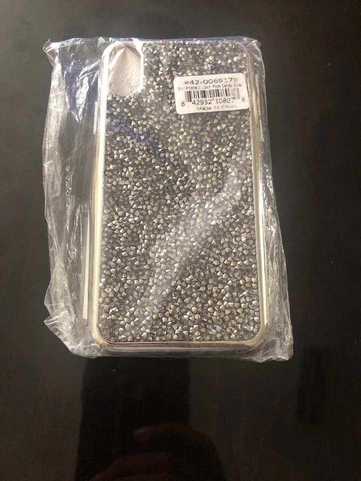 Cellairis iPhone X 皮肤摇滚糖果银色保护壳 — 第 4/4 张图片