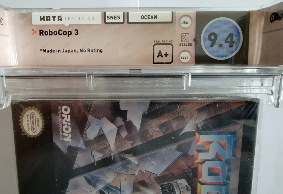 Robocop 3 (Super Nintendo SNES) WATA 9.4 A+ NEW Factory Sealed - Image 3 of 4