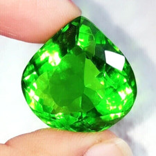 Natural GIE Certified Brazilian 140 Ct Pear Cut Green Topaz Best Loose Gemstone