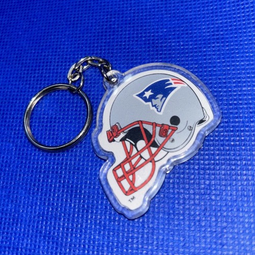 Portachiavi Vintage New England Patriots Plastica Portachiavi Souvenir | Argento - Foto 2 di 5