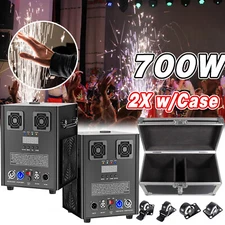 700W Cold Spark Firework Machine Stage Effect Wedding DJ Party DMX Flight Case