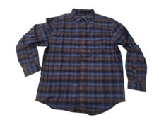 Pendleton Men's Flannel Blue/Brown Lister Plaid