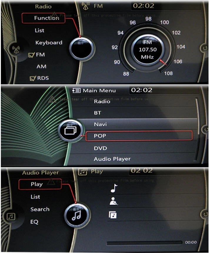 Car radio player Autoradio BMW serie 5 2014  10,2'' HD Touch DVD GPS USB BT WIFI - Immagine 2 di 2