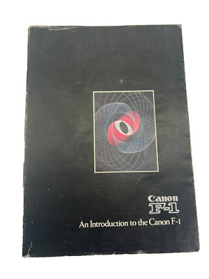 1972 An Introduction to the Canon F-1 Brochure Book - Original Vintage 150 Pgs.