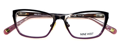 NINE WEST NW1043 551 BROWN UNISEX FULL RIM GRADIENT EYEGLASS FRAMES 51-15-140