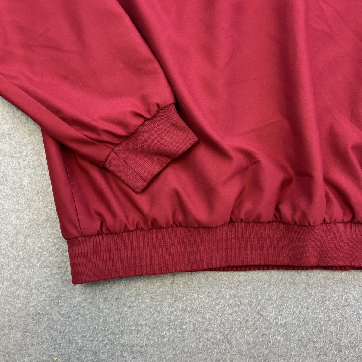 Callaway Golf Jacket Mens Large Red Long Sleeve V Neck Pullover