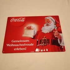 Blechschild Coca Cola Weihnachtsmann Siehe Bi...
