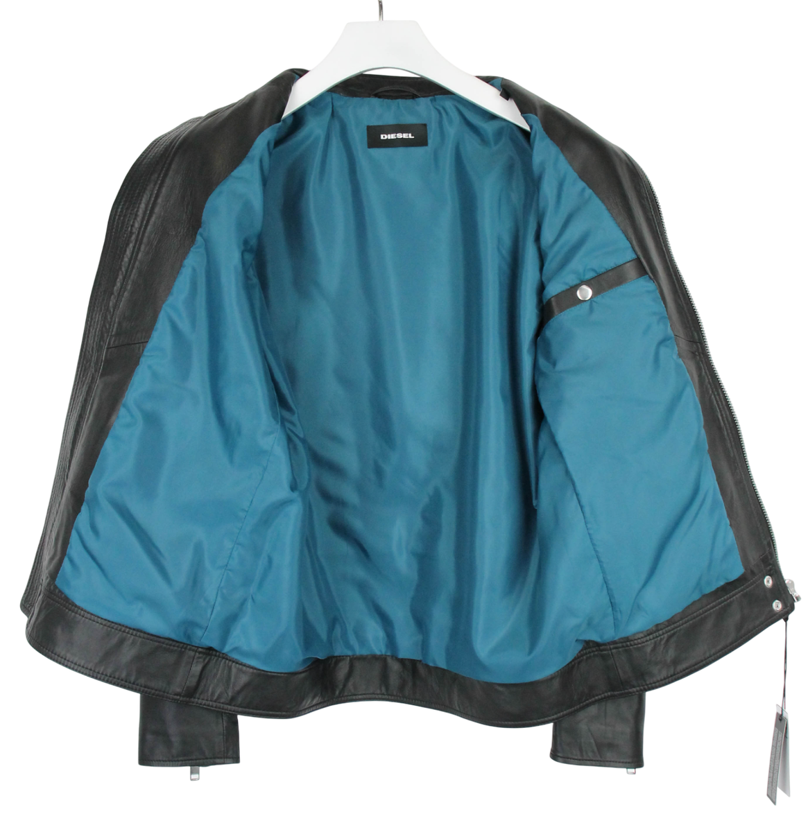 DIESEL L-Shiro-Wh Jacket Men's MEDIUM Lined Black Full Zip