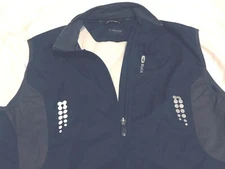 SUGOI Cycling Vest Men’s Small - Blue-Nylon Back Mesh Vented Reflective Full Zip