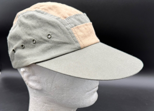 VINTAGE ORVIS FLIEGENFISCHEN ENTENSCHNABEL SONNENSCHUTZ HUT HERGESTELLT IN USA Medium grün hellbraun