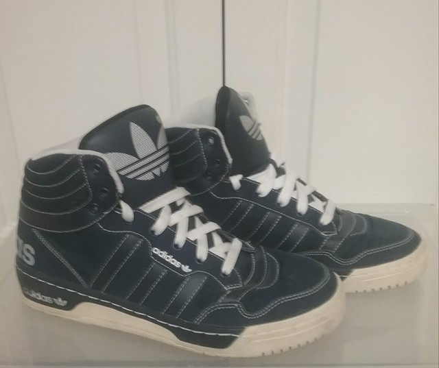 navy blue adidas basketball shoes