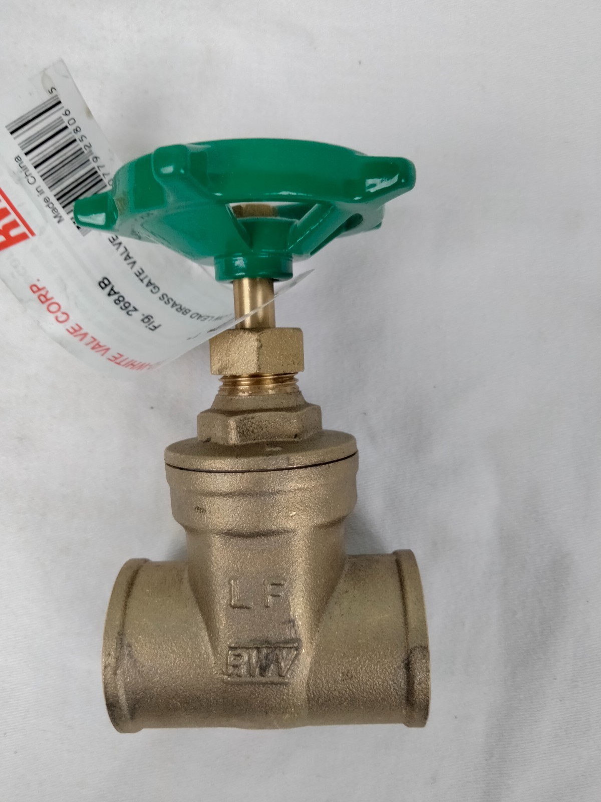 New Brass Gate Valve 1" One Inch Low Lead Sweat Connection Same Day Shipping