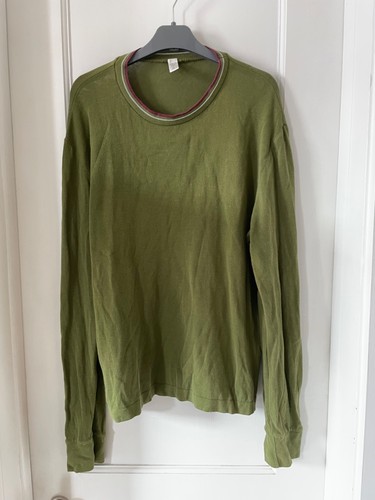 Miu Miu, Vintage Miu Miu Mens designer Shirt Medium Large long sleeve crewneck Excellent