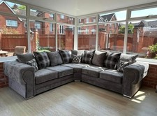 Brand New Luxury Verona Corner Sofa | Grey | 2c2. | FREE DELIVERY! 