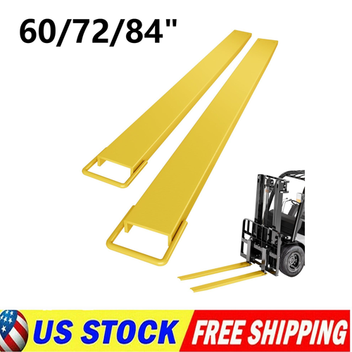 Pallet Fork Extensions Forklift Extensions 84" 72" 60"L x 5.5"W Heavy Duty Steel - Picture 13 of 16