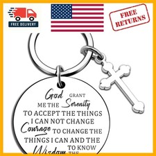Graceful Serenity Prayer Inspirational Keychain - Perfect Gift for Any Occasion