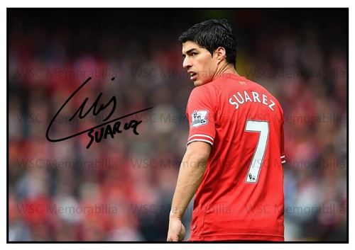 11203. Luis Suarez Signed Pictures (A4 Prints) Miami Liverpool Barcelona etc.