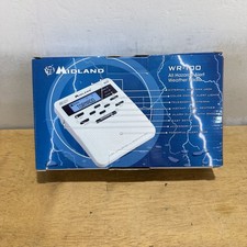 Midland WR-100 All Hazard Digital Weather Radio Public Alert NOAA White NEW