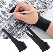 Artists Gloves Palm Rejection Fingers Gloves for Drawing Pen Display Paper