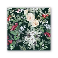 Michel Design Works Winter Garden Roses 20 Triple-Ply Paper Cocktail Napkins