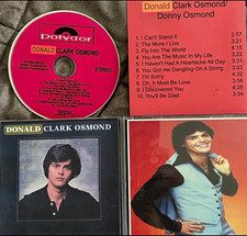 1977 Donald Clark Osmond ( Donny) CD- 10 Tracks- Osmonds