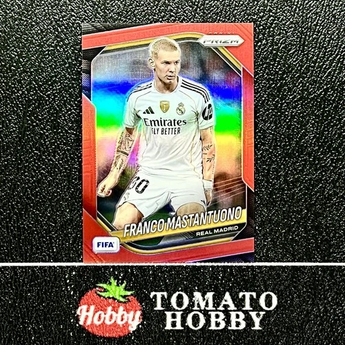 FRANCO MASTANTUONO /149 RED REFRACTOR PANINI PRIZM FIFA 2025-26 REAL MADRID