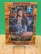 2022 Panini Select WWE - Concourse Cora Jade #65 Orange Flash Prizm (RC)