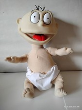 Vintage Rugrats Talking Tommy Doll Plush Toy 14" 1997 Nickelodeon Working