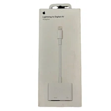 Apple Lightning to Digital AV Adapter MW2P3AM/A with Box A1438 Genuine