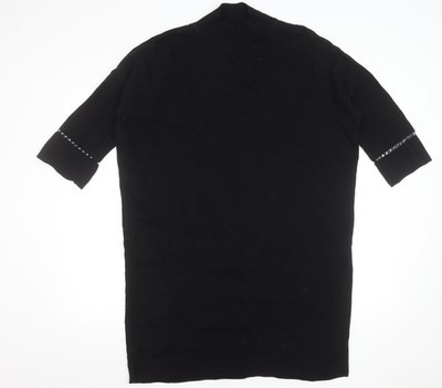 Dieses edle schwarze Pulloverkleid von French Connection bietet mühelos 