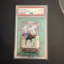 2022 Prizm Tyler Allgeier Green Scope Auto /75 RC Atlanta Falcons PSA 10 Pop 2
