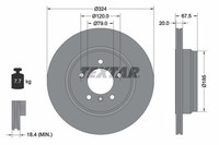 2X Textar Bremsscheibe Pro 92123103 FüR Bmw E66 E65 E67 7Er 730 735