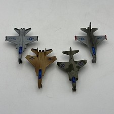 No. 614-619 Vintage Diecast Jet Fighter Airplane Lot Of 4 Planes USAF, RAF