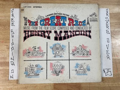 HENRY MANCINI THE GREAT RACE ORIGINAL SOUNDTRACK 1965 1ST PRESS PROMO LP