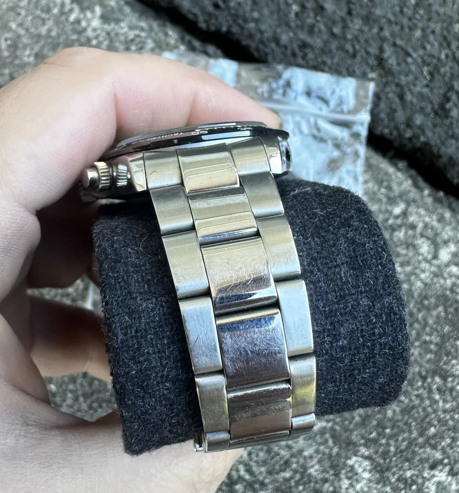 39mm Parnis Blue Dial Sapphire Glass Quartz Movement Men's Chronograph Watch - Image 4 of 4