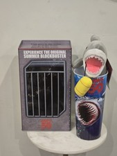 Jaws 50th Anniversary Popcorn Bucket + Cup + Plushie New 2025