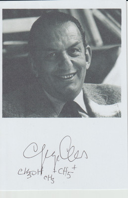 Nobelpreisträger George A. Olah, orig sign Foto