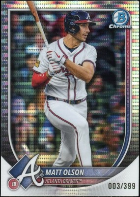 2025 Bowman Chrome Matt Olson #4 Pulsar 3/399