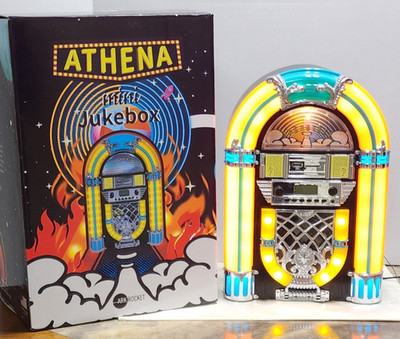 Arkrocket Athena Mini Jukebox*Tabletop CD Player*Bluetooth Speaker*Radio