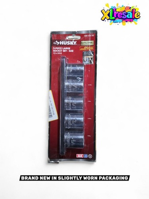 #ad Husky 1 2 in. Drive SAE Large Socket Set 5 Piece $19.95