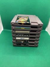 Nintendo NES 7 Game Lot Mario Bros/duck Hunt Bases Loaded Gotcha Othello MLB