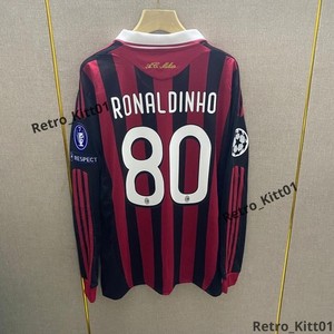 Ronaldinho AC Milan Jersey Long Sleeve | eBay