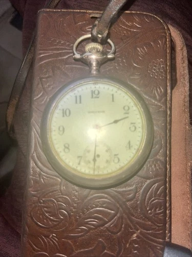 Antique Waltham Pocket AM Watch Gold Filled Case 15 Jewel 1919 Gift Engraved #42