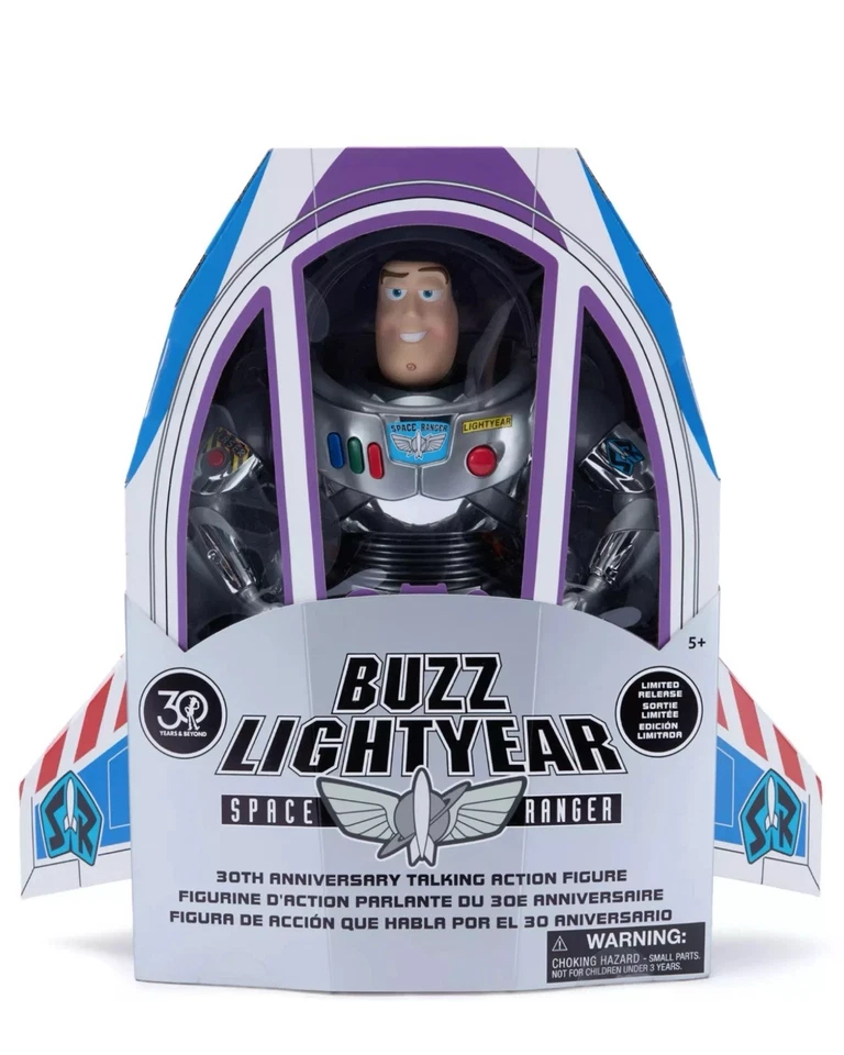 Figura limitada Toy Story 30 aniversario Buzz Lightyear de Toy Story 2025 de los parques de Disney NUEVO Foto 3 de 4