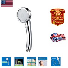 High Pressure Shower Head with Effortless ON/OFF Switch ABS Finish