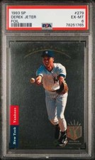 1993 SP #279 Derek Jeter PSA 6 RC Rookie Yankees FOIL  (1765)