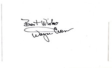 Wayne Crow Signed Index Card / Autographed Football Oakland Raiders, Buffalo