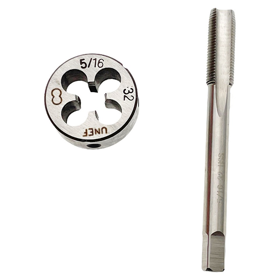 7/16"-32 UN Tap And Die Set Right Hand, 7/16 X 32 UN Thread Tap And
